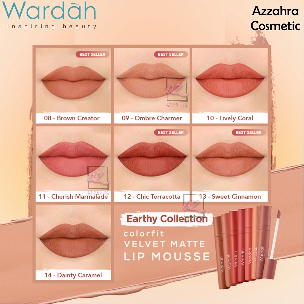 Wardah Colorfit Velvet Matte Lip Mousse - Nyaman dan Lembap di Bibir