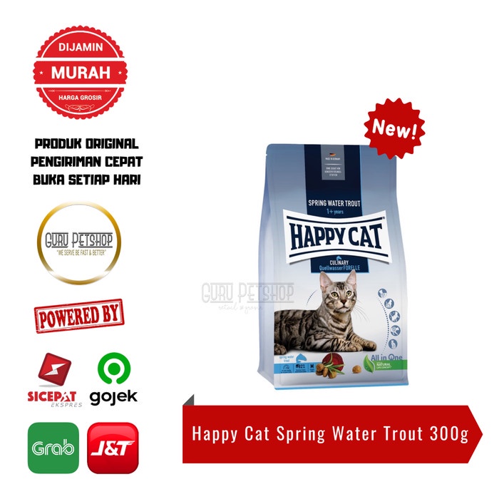 Happy Cat Culinary Springwater Trout 300g Freshpack Makanan Kucing