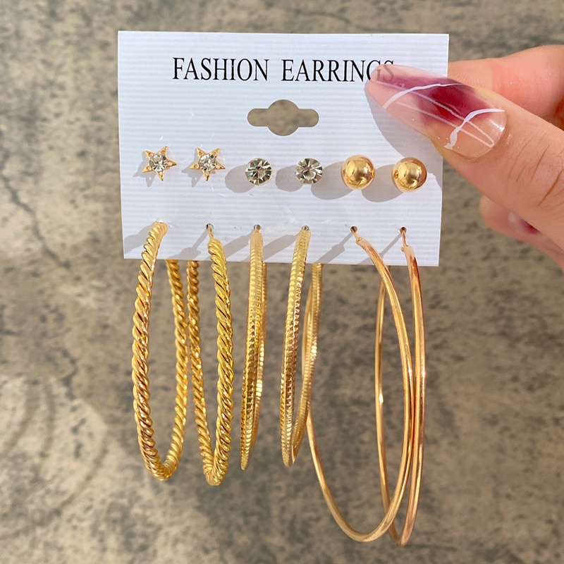 Retro Mutiara Rumbai Hoop Earring Fashion Kupu-Kupu Stud Earrings Wanita Perhiasan Aksesoris