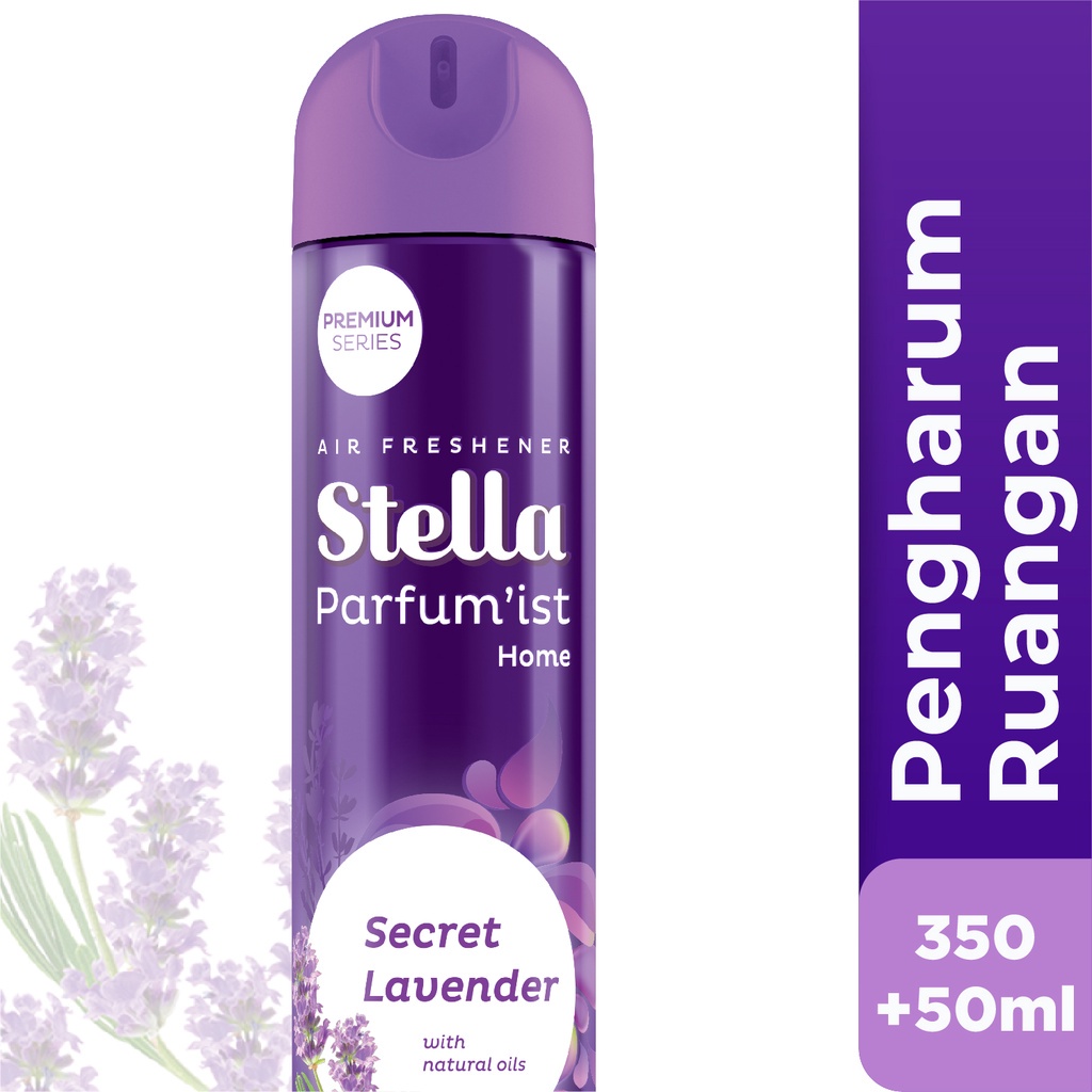 Stella Aerosol Lavender 350ml+50ml - Pengharum Ruangan