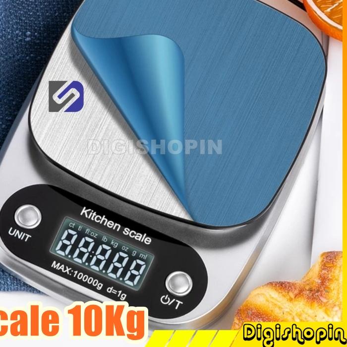 ➸ Timbangan Digital 10kg Akurasi 1g Timbangan Diet Digital Digipounds Timbangan Makanan Kue Roti Ado