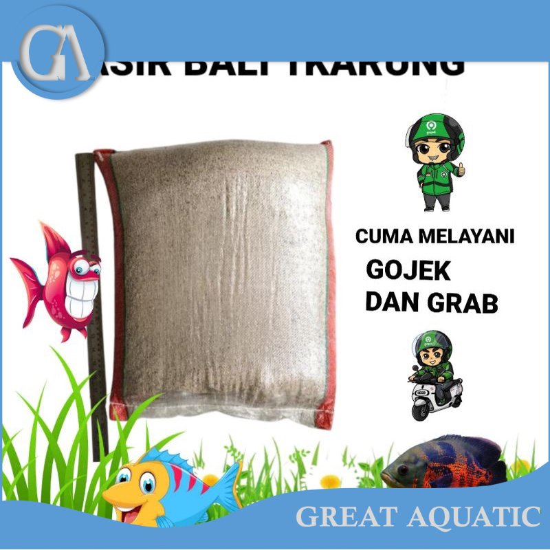 pasir aquarium pasir bali 1 sak 1 karung 1 sak ojol