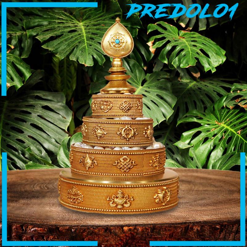 [Predolo1] Manzanar Pan Tray Buddha Tibet Persembahan Buddha Tembaga Menguntungkan