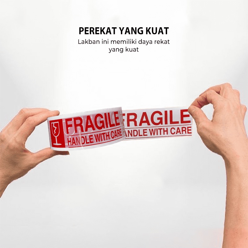 HORICI TAPE 45MMx50Y lakban Fragile Jangan di banting Isolasi Mudah Pecah Belah Aneka varian termurah satuan