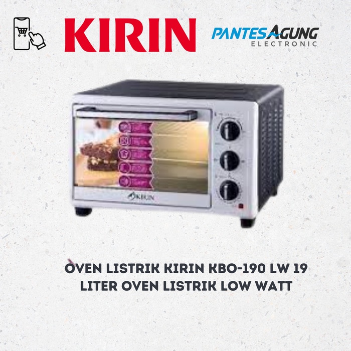 [Ready] Oven Listrik Kirin Kbo-190 Lw 19 Liter Oven Listrik Low Watt [Oven]
