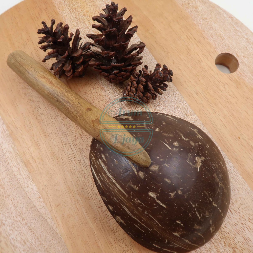 Centong Nasi Batok Entong Nasi Bathok Entong Nasi Kayu Batok Entong Nasi Tradisional Sendok Nasi Sayur