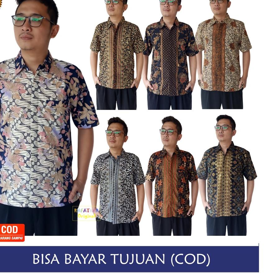 ➦ BAJU BATIK PRIA KEMEJA BATIK PRIA LENGAN PENDEK (TANAH ABANG) ☇