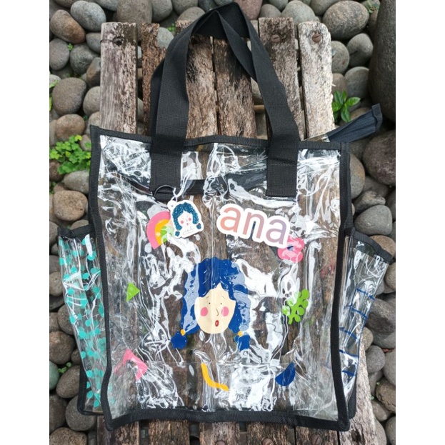 New Clear Bag Pubi, rijek 10% by Ideku Handmade