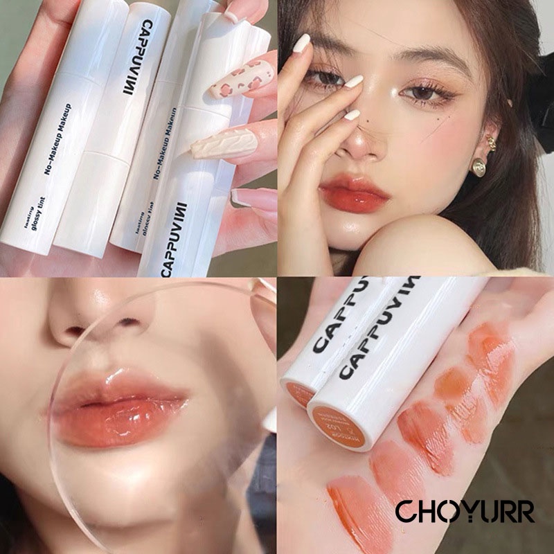 【COD】CAPPUVINI Lipgloss Lasting Glossy Tint / Lipgloss No-Stick Cup Tint  / Lip Cream Misty Matte /  Lip Tint Natural Korean Makeup-CH