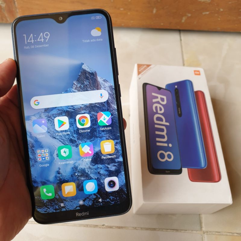 Xiaomi Redmi 8 4/64 ram 4gb rom 64gb mulus dan lengkap