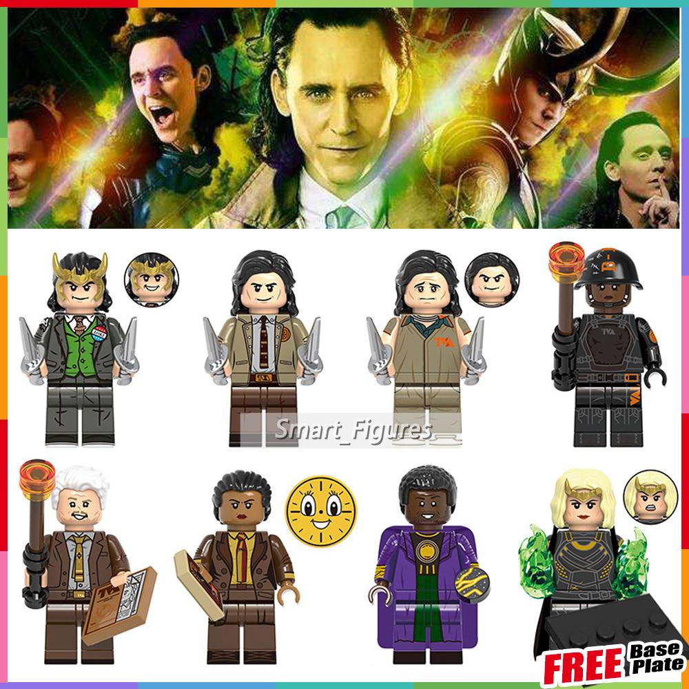 Loki Minifigures Time Variance Kewenangan Mobius Renslayer Kang the Conqueror Sylvie River Cruise Mini Figure Mainan Hadiah X0318