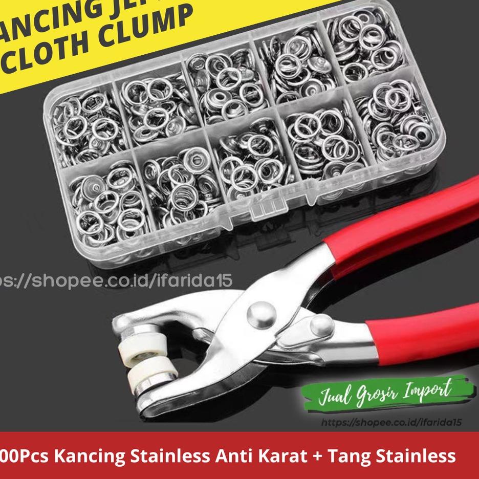 ✽ Tang Alat Pasang Press Kancing Jepret Cetet  Anti Karat ❈