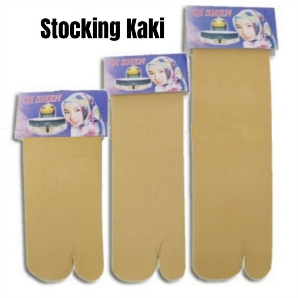 OTS 489. Kaos Kaki Stocking Wanita Muslimah Kaos Kaki Jari Jempol Kuat Ukuran S M L