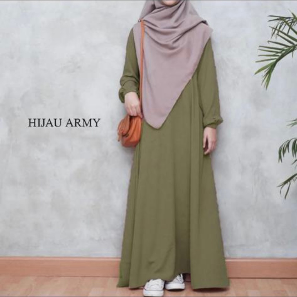 Aliva Dress/gamis wanita /gamis muslimah/gamis kekinian