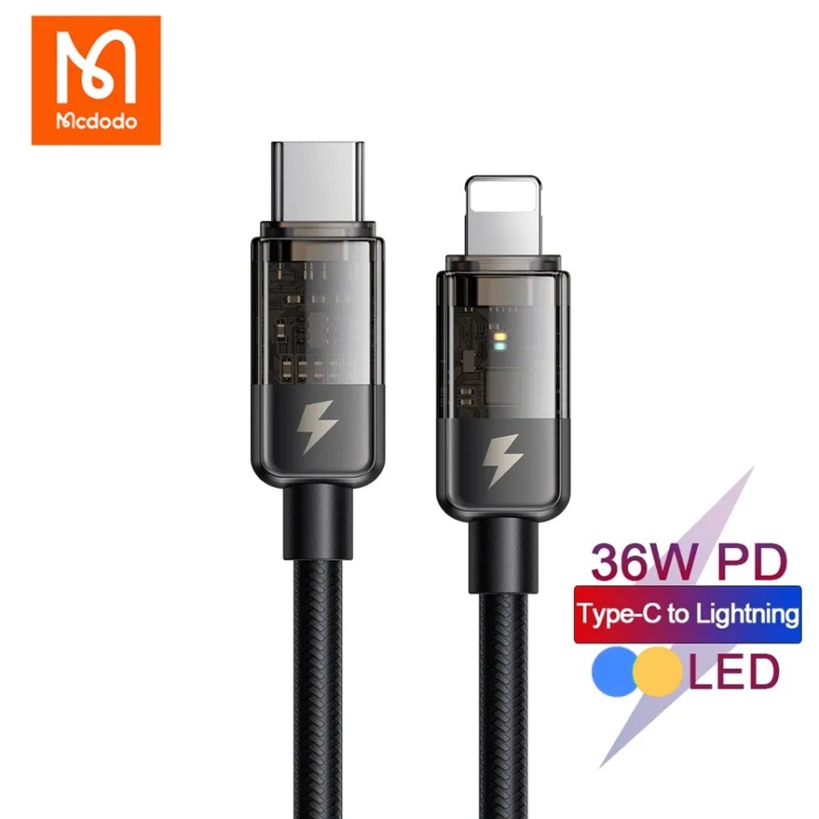 Mcdodo Kabel iPhone USB C to Lightning Auto Power Off Discover