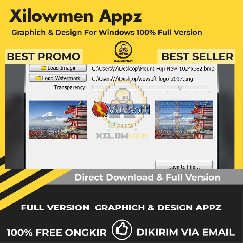 [Full Version] VovSoft Watermark Image Pro Design Graphics Lifetime Win OS