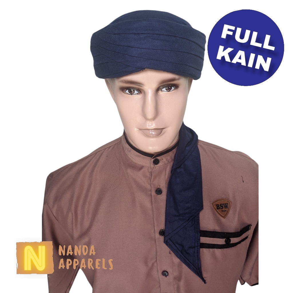 IMAMAH FULL KAIN praktis permanen siap pakai premium quality premium quality-  habib praktis permane