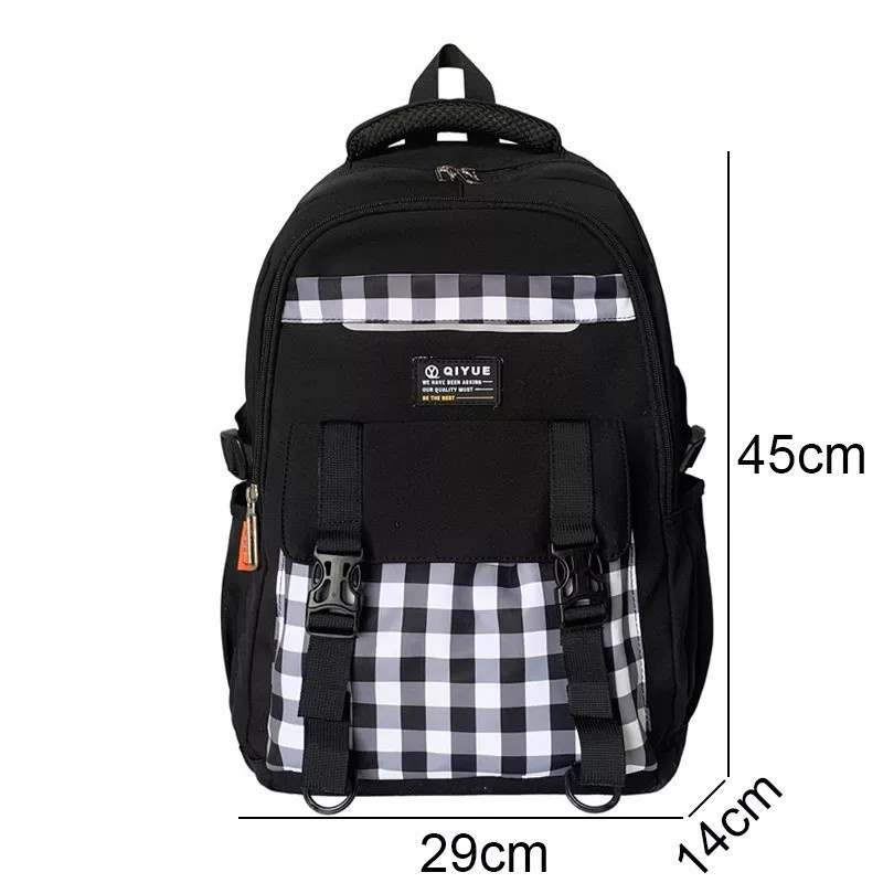 KIANJAYACOLLECTION89 – “QIYUE” Tas Sekolah Anak SD SMP SMA Ransel Backpack Fashion Korea !!!!