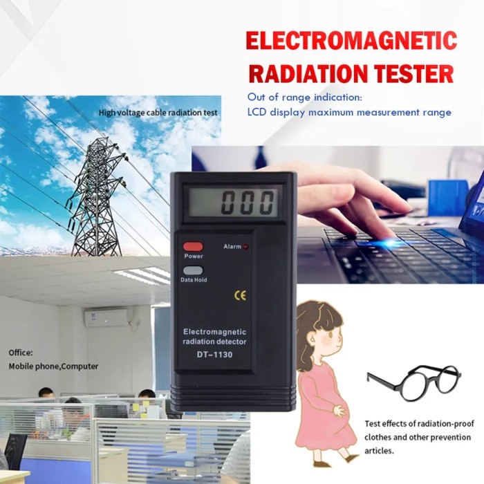 Laku Electromagnetic Radiation Detector Digital Emf Meter Dosimeter Radiasi
