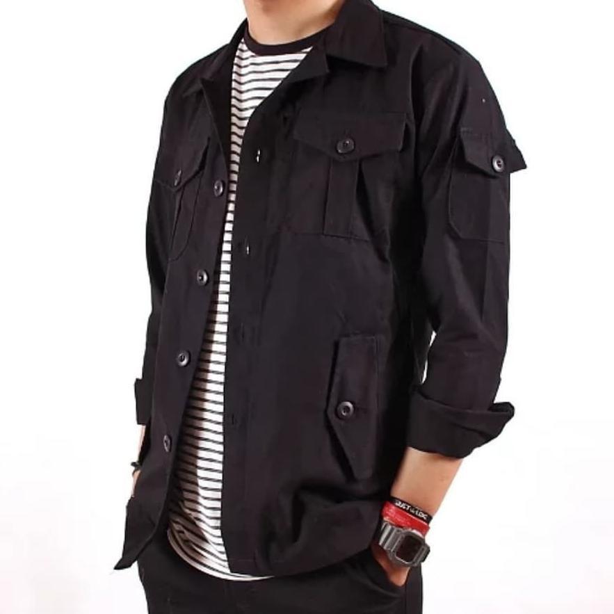 ☼ Button/SK2 Semi Parka - Jaket Semi Parka ✺