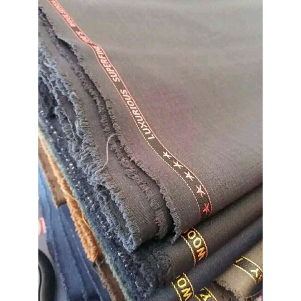 Kain Bahan Celana / Bahan Baju Meteran Semi Wool / Kain Bahan Jas Safari Blazer Baju Dinas / Kain Ba