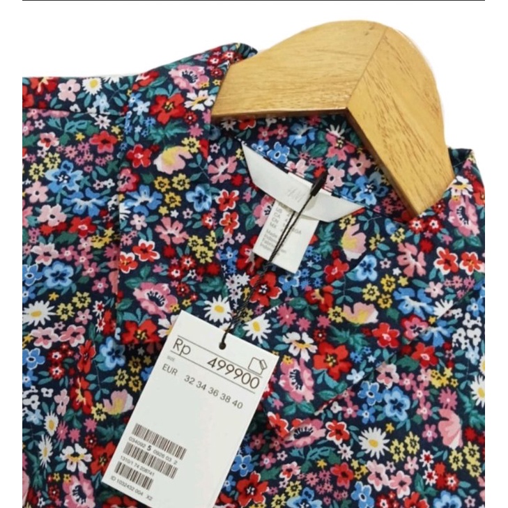 LONGSLEEVE SHIRT HNM FLORAL/ KEMEJA WANITA TANGAN PANJANG BAHAN KATUN