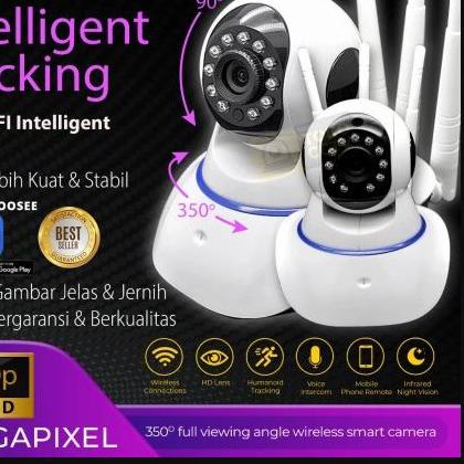 ❂ CCTV IP Cam Wifi 3 Antena YOOSEE 1080p HD IP Camera Wireless 360° View Night Vision Infrared  YOOS