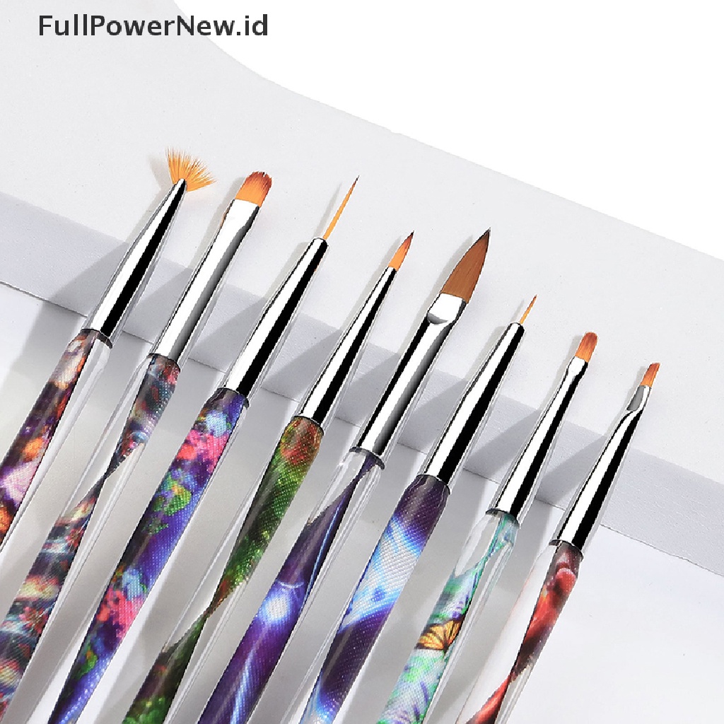 Power 1Pc Paku Ukir Gambar Kuas Garis Kuku UV Gel Brush Pen DIY Art Tool ID