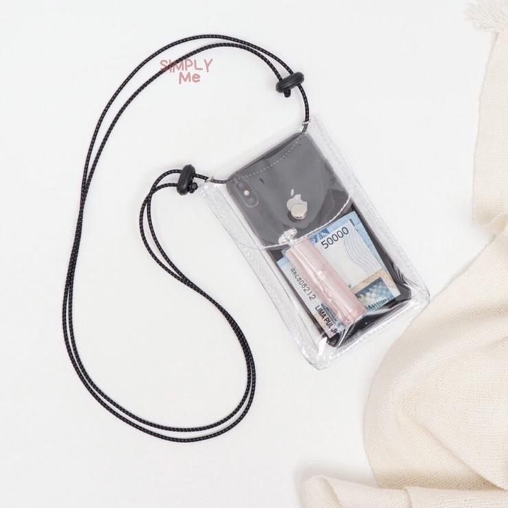 Promo Istimewa DOMPET HP PVC / GANTUNGAN HP TALI LEHER / TAS SELEMPANG HP PVC / TAS POCKET SLING BAG