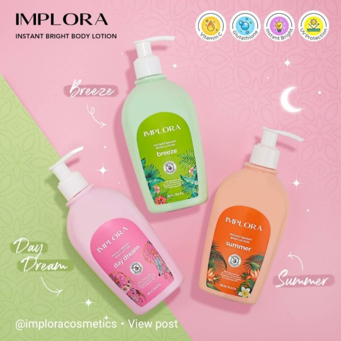 IMPLORA INSTANT BRIGHT BODY LOTION - IMPLORA HANDBODY LOTION - 300ml