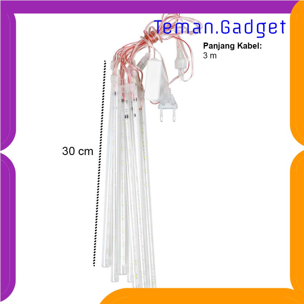 TG - LMP SMD Lampu Hias Gantung String Lights Meteor Rain Cool White 30 cm 8PCS