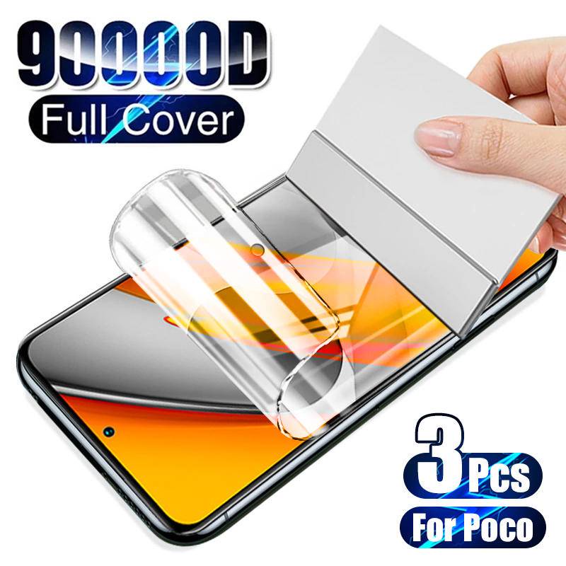 3pcs Full Cover Film Pelindung Untuk OPPO Reno Z8 7 6 3 2 Pro Plus Hydrogel Soft Film Untuk OPPO Find X5 X3 X2 Lite Neo HD Film