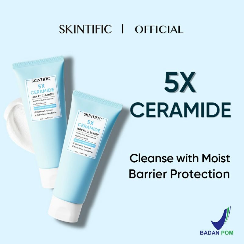 SKINTIFIC 5x Ceramic Low PH Cleanser 80ml