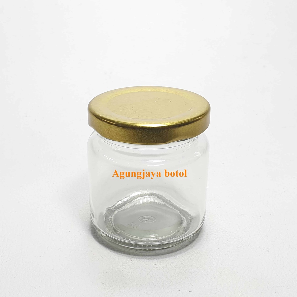 Jar Kaca 120 Ml Apel Clear / Jar Kaca / Toples Kaca / Jar Madu / Jar Selai / Jar 120 Ml