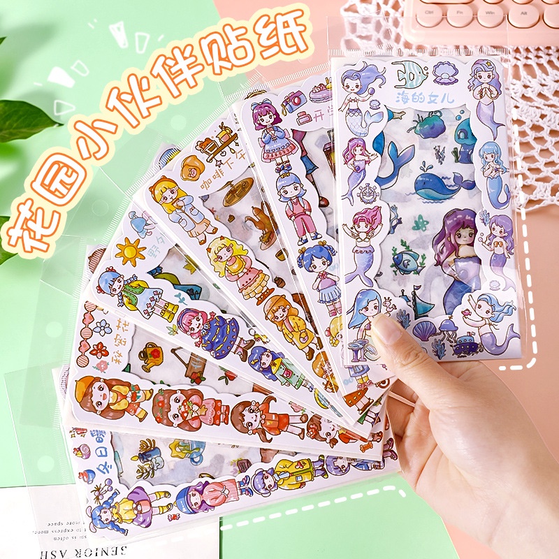 

1 SET ISI 4 LEMBAR STICKER AESTHETIC GAMBAR KARTUN ANIMASI LUCU DIY / STICKER BUKU TUMBLR JURNAL