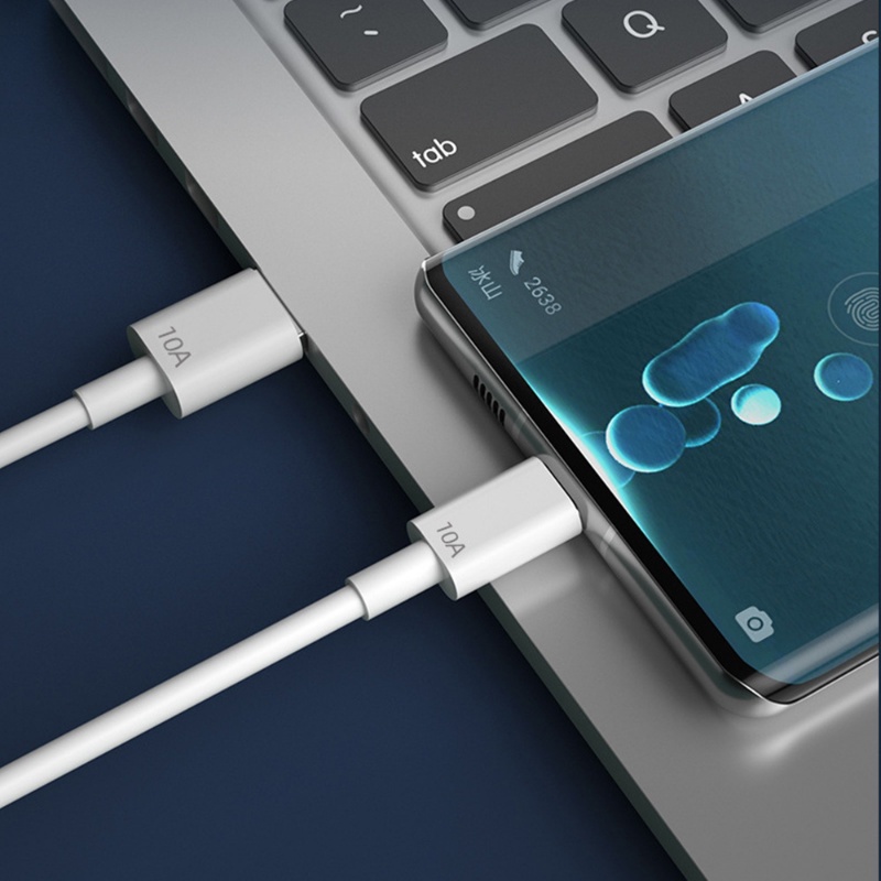 Kabel Super Cepat USB C 10A 120W/kabel Data Kabel Charger USB C Fast Charging