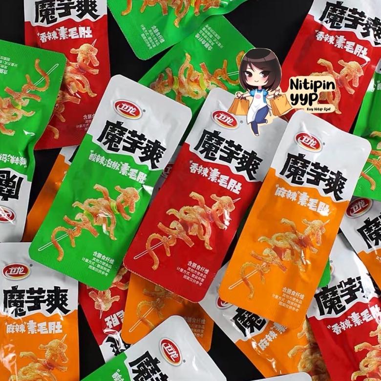

[KODE 77] Konjac Spicy MOYUSHUANG WeiL0ng - Snack Spicy Gluten Strip Latiao