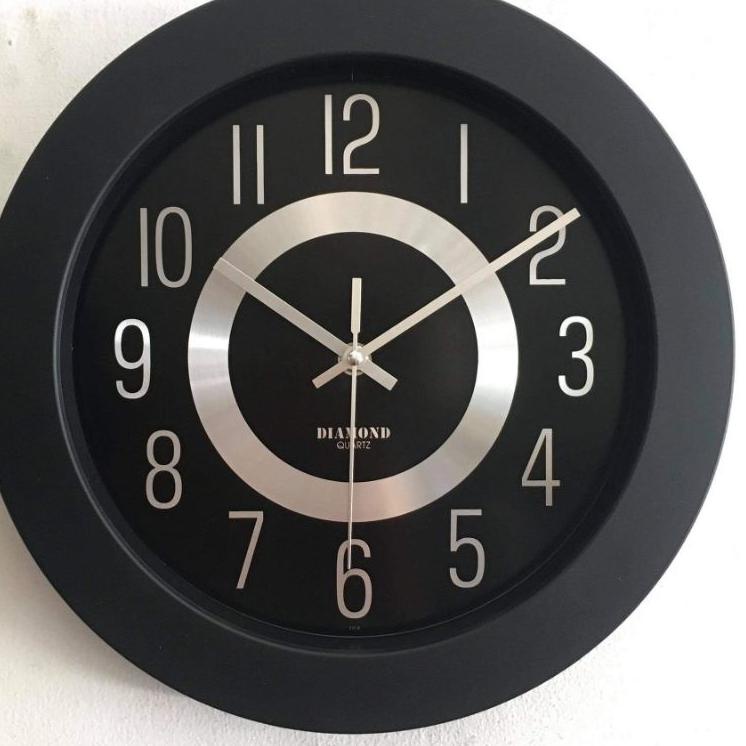 ✤ jam dinding diamond 231 mesin sweep dan quartz ♠