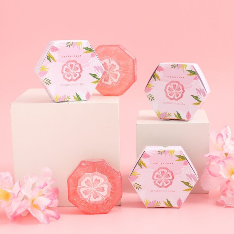 [BPOM] DIAMOND SAKURA FACIAL SOAP | Sabun cuci muka diamondsakura enazirashf