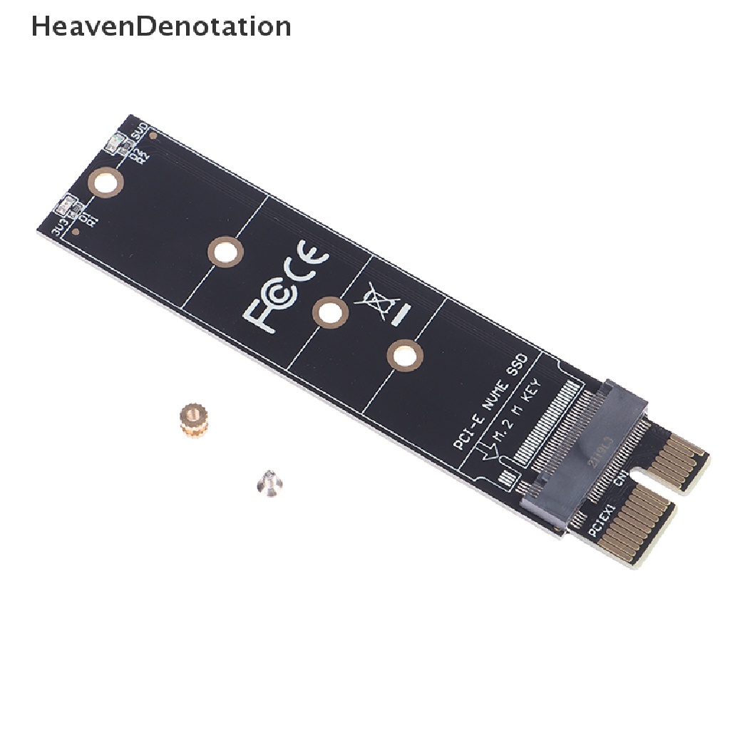 [HeavenDenotation] Adaptor PCIE to M2 NVMe SSD M2 PCIE X1 Raiser PCI-E PCI Express Konektor Kunci M HDV