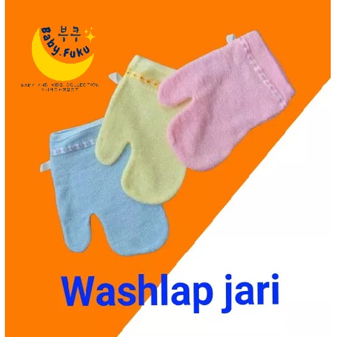 Waslap Washlap Mandi Bayi Jari Kotak Tebal Lembut