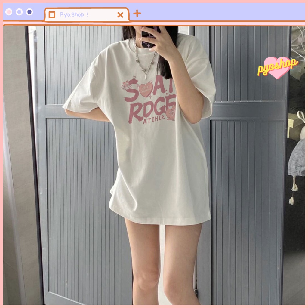 t shirt SOAT kaos oversize atasan korean style wanita korean style wanita ootd