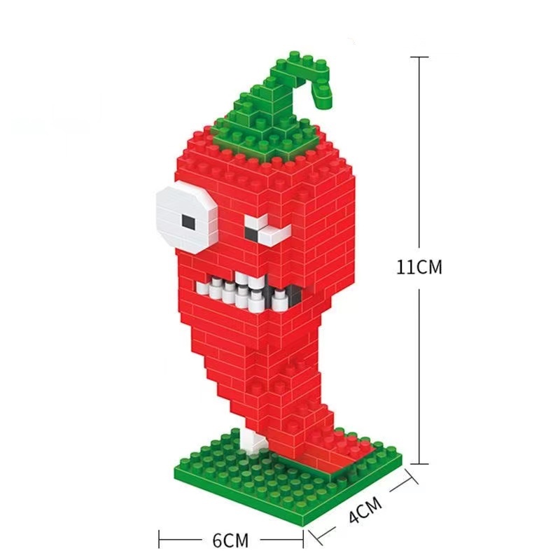 Kompatibel Dengan Lego Microparticle Anak-Anak Mini Building Block Plants vs Zombies