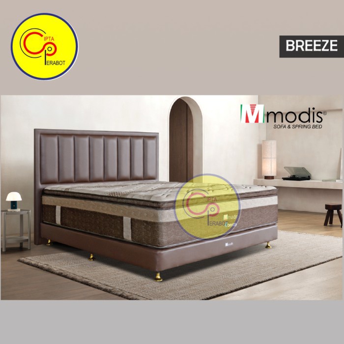 Springbed Kasur Modis Tebal Breeze King Size Tempat Tidur Matras