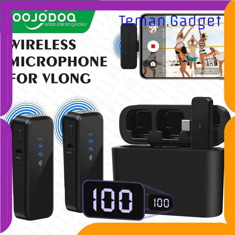 TG - KMR GOOJOODOQ Microphone Wireless Portable Lavalier Mic Kit USB Type C - GO20