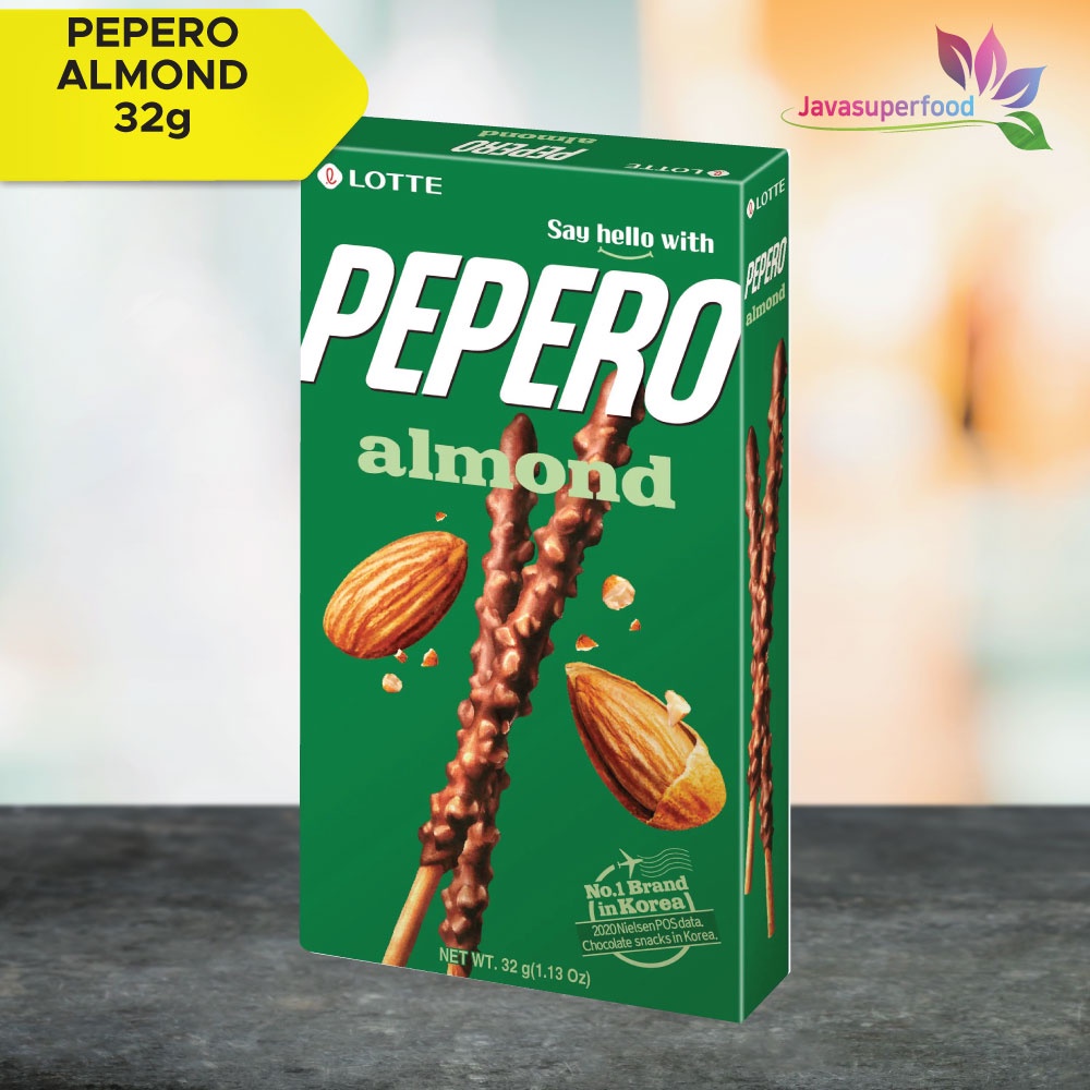 

Lotte Almond Pepero 32g/Biskuit Coklat Dengan Kacang Almond Asli Korea