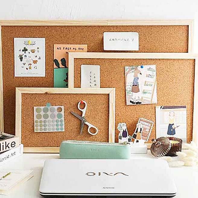 

codeP5b5A Note Memo Board Shop papan gabus cork board Wood Wall Hanging Message Bulletin Board Frame Notice [julyforud]