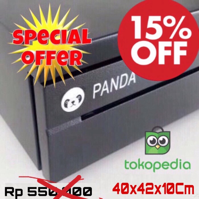 

[[JNT COD]] LACI UANG KASIR PANDA PRJ-4042 METAL CASH DRAWER 6BILL 4COIN