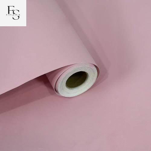 ziandra - Wallpaper Dinding Sticker Warna pink Polos Ukuran 45Cm x +-9M