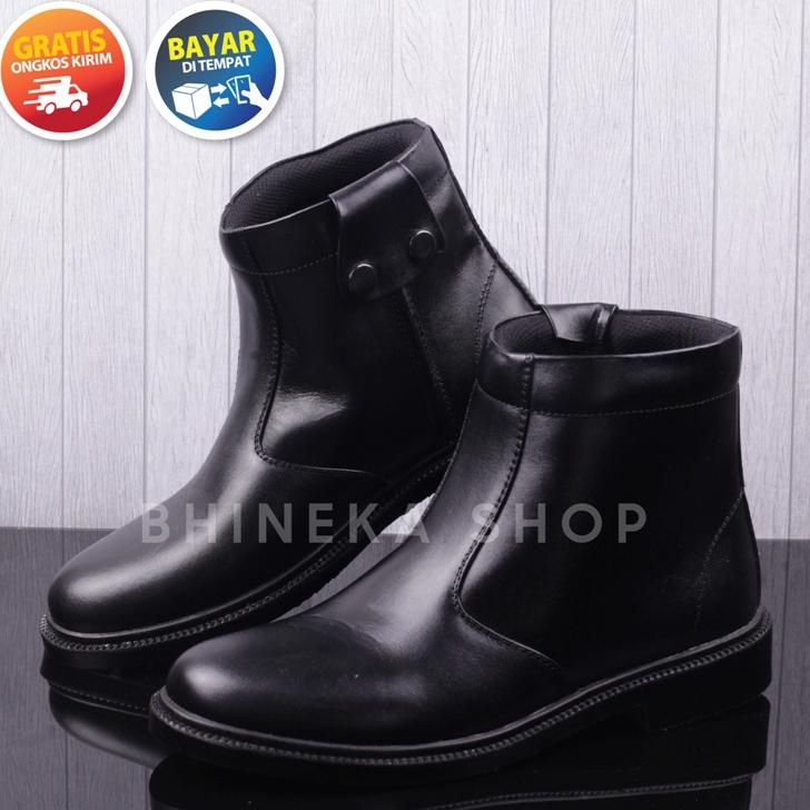 Terbaik Sepatu Pdh Kulit Asli Resleting Polri Tni Satpam Security Sepatu Pdl Kulit Asli